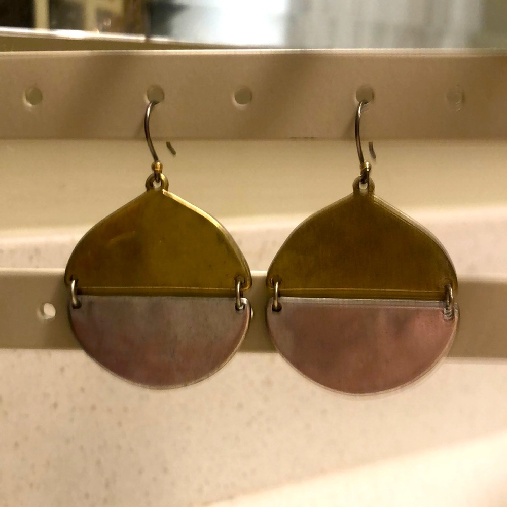 BOGO ✨ Statement ✨ Round Drop Earrings | Silver & Gold tone